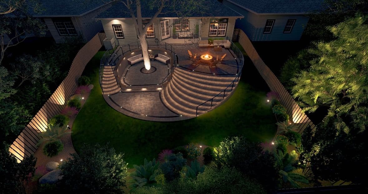 Project Multi-Level Patio with Fire Pit in Gainesville Florida image