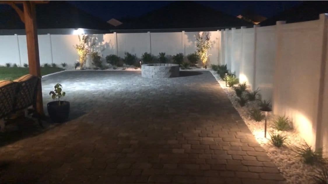Cozy Backyard Firepit Installation in Newberry FL image