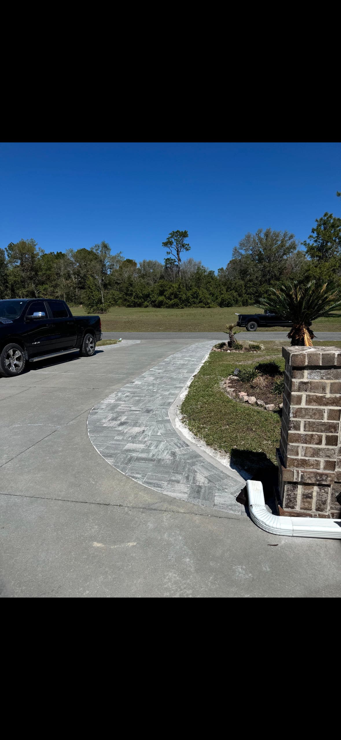 Beautiful Paver Driveway Extension in Live Oak image